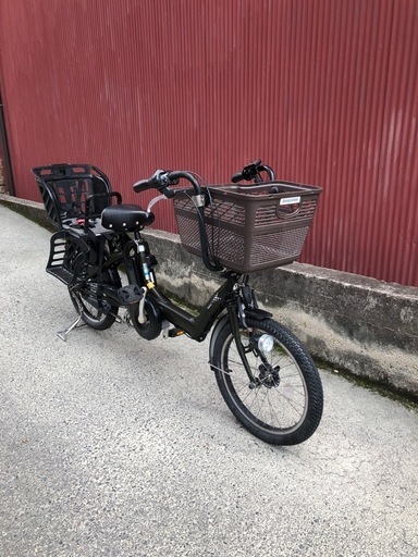 【京都発】京の楽チャリ　電動アシスト自転車　ブリヂストン　20インチ　子ども乗せタイプ　カーキ