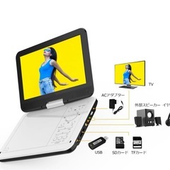新品】DVDプレーヤー 12.5型 車載用ホルダー付の画像