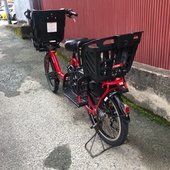 【京都発】京の楽チャリ　電動アシスト自転車　パスキッスミニ　20インチ　赤色の画像