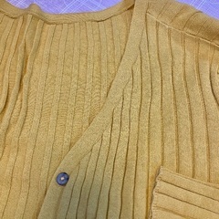 リブ　カーディガン　M  レディース49の画像