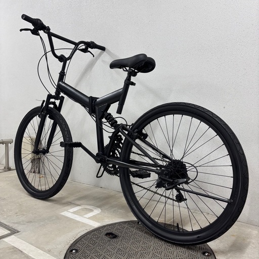 9万で購入】BMX 黒 激レア特大26インチ 高級シマノ社製変速搭載 極太