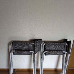 折りたたみ キャンプ イス 椅子 2脚セット アルミ 軽量の画像