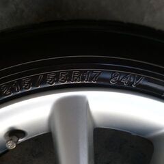 トヨタ純正50系 エスティマアエラス　１７インチタイヤｍホイール４本セットの画像