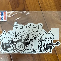 B-SIDE LABEL ビーサイドレーベル ネコバンド ステッカー