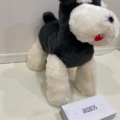 シュナウザー　犬のぬいぐるみの画像