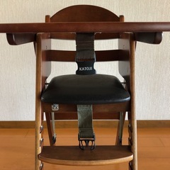 KATOJI 木製　ベビーハイチェア の画像