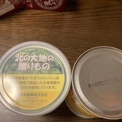 【値下げ⭐︎非常時食料品】北海道かぼちゃカンパン6缶・えいようかん（羊羹）6つ・ライスクッキー1つの画像