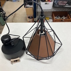 I 2509-327 レトロモダン ペンダントライト 年式不明 点灯確認済み 電球なし 中古の画像