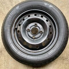 BRIDGESTONE NEWNO 155/65R13 73S 中古タイヤ&ホイール4本セットの画像
