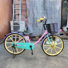 子供用自転車カギ付きの画像