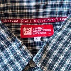  STUSSY 半袖シャツ　チェック　Ｌサイズの画像