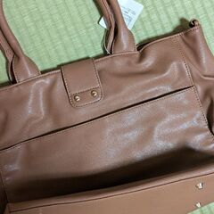 【新品タグ付き】スエードトートバッグの画像