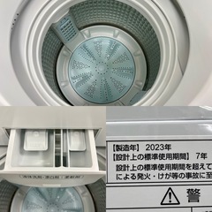 7kg　AQUA 全自動洗濯機 AQW-P7N 2023年製の画像