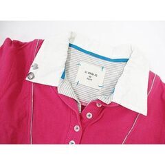 【まだ受付中・送付可能】中古 アズノウアズ ドゥバズ as know as de base ポロシャツ 鹿の子 レイヤード風 ピンク 半袖 レディース 早い者勝ちです✨✨の画像