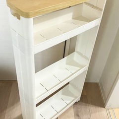 木天板スマートワゴン　収納ラック　
隙間収納　の画像