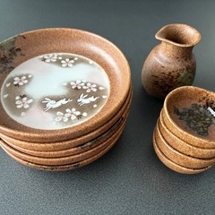 とんかつ皿　つけ皿　ソース刺し　セットの画像