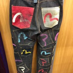 ジモティ割引有★【ジャングルジャングル岸和田店】EVISU　エヴィス　デニムパンツ　1457　メニーポケット　レア　　 南大阪 岸和田 貝塚市 泉佐野市 高石市 泉大津市 和泉市 忠岡町 熊取町の画像