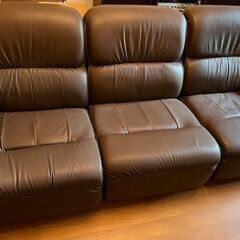 本革レザー　ソファセットの画像