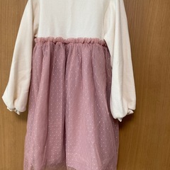 110cm女児ワンピース(アプレ)の画像