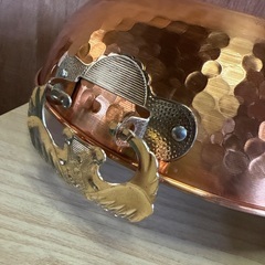 【リユース☆エコちょっぷ🦜】純銅製しゃぶしゃぶ鍋の画像