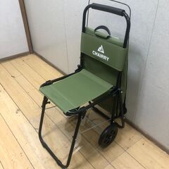 新品未使用品 CHAIRRY チェアリー チェア&キャリー KHAKI 折りたたみ椅子 キャリーカート アウトドアチェア キャンプ 【糸島市内 送料無料】88350-4-002の画像