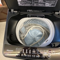 M2509-206　Hisense 洗濯機 HW-G55E7KK 5.5kg 2021年製 動作確認済み キズ汚れ有りの画像