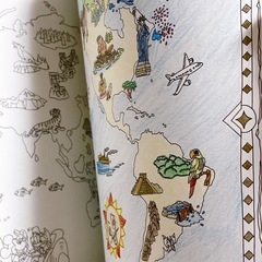 【無料】旅するディズニー　塗り絵の画像