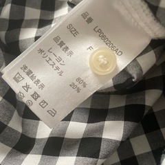 ★美品★LEPSIM ギンガムチェック柄Freeサイズ長袖シャツの画像