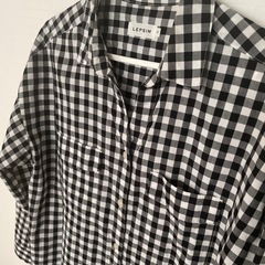★美品★LEPSIM ギンガムチェック柄Freeサイズ長袖シャツの画像