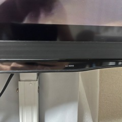 SHARP AQUOS 46インチ液晶テレビ LC-46W9 2014年製　壁寄せテレビスタンド付きの画像