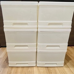 【ニトリ】【衣装ケース】【白色】6セット※単品購入可能の画像