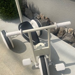 無印良品　舵取り棒付き三輪車　の画像