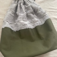 ★美品★ハンドメイド作品★インド刺繍・インド生地巾着袋の画像