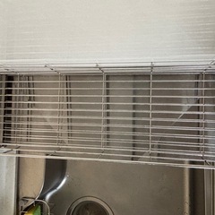 ニトリ　水切りラック　伸縮式の画像