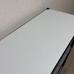 ニトリ スチールラック 2段 ブラックの画像
