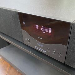 ジ401/  CAV ジャパン THRF-90 オーディオラック スピーカー付き テレビ台 リモコン RC-T09の画像