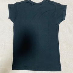 子供用無地Tシャツ黒120㎝の画像