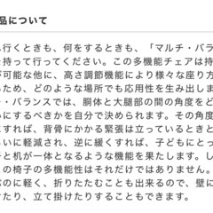 バランスチェアの画像