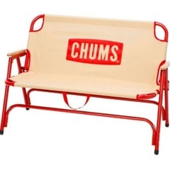 CHUMS　チャムスバックウィズベンチ　ベージュ、レッドの画像