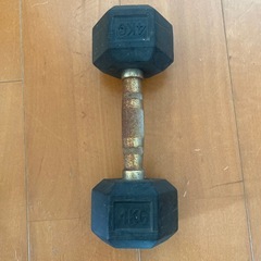 ダンベル　4kg×2 セット　サビありの画像