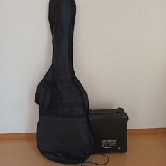 エレキギターとアンプの画像