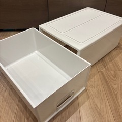 【衣装ケース】【白】2ケースセット売りの画像