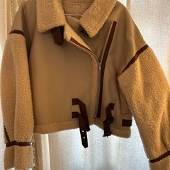 【MURUA美品】ムートン　ボア　ブルゾン　コート
の画像