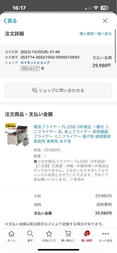 電気フライヤー FL-DS8  