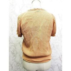 【まだ受付中】中古 ロペ ROPE ニット アンサンブル ツインニット カーディガン キャミソール オレンジベージュ M レディース 早い者勝ちです✨✨の画像