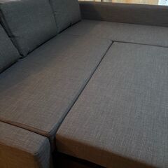 【コーナーソファベッド】IKEA フリーヘーテン【引取りなら値引き】の画像