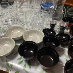 ガラス食器まとめ売りの画像
