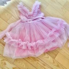 チュールフリルドレスワンピの画像