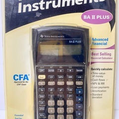 未使用　Texas Instruments BAII Plus 金融電卓の画像