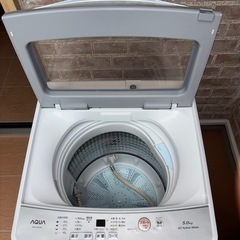 アクアの5.0kgの洗濯機の画像